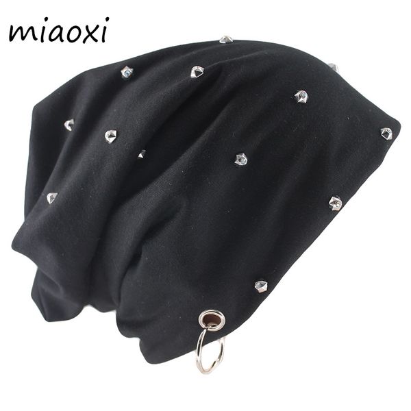 

beanies miaoxi style fashion autumn warm skullies bead ring casual men women gorras brand hip hop female bonnet hat