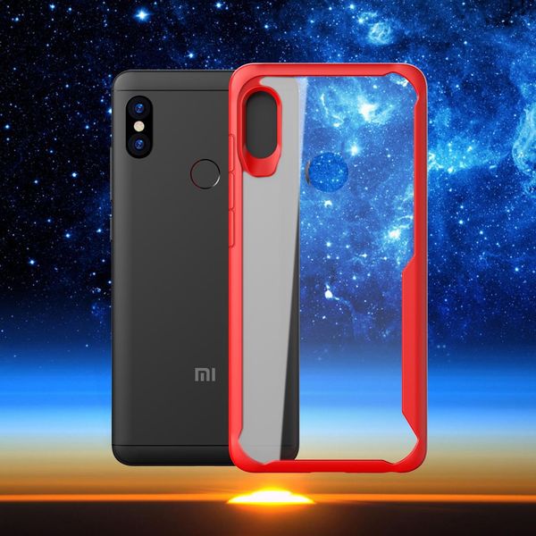 

ultrathin clear phone case for redmi note 5pro 6pro impact absorption shell soft tpu bumper transparent hard pc cover wholesale