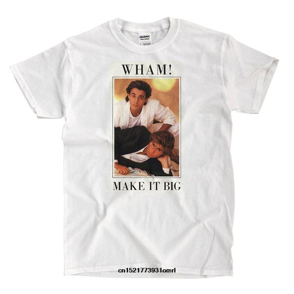 

men t shirt wham make it big album cover white funny t-shirt novelty tshirt women