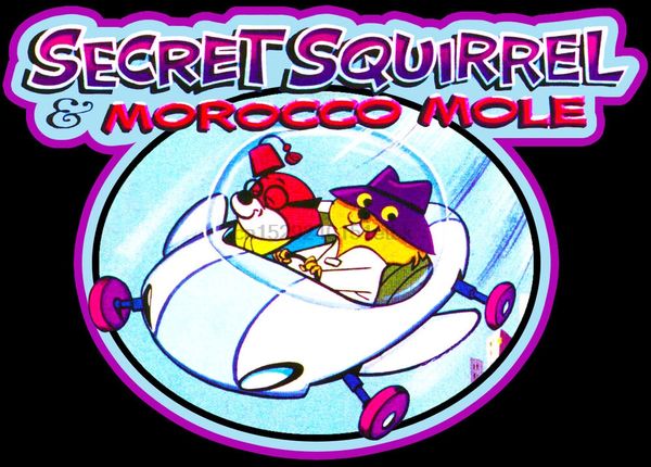

60 мультфильм классического secret squirrel марокко mole пользовательский тройник anysize anycolor