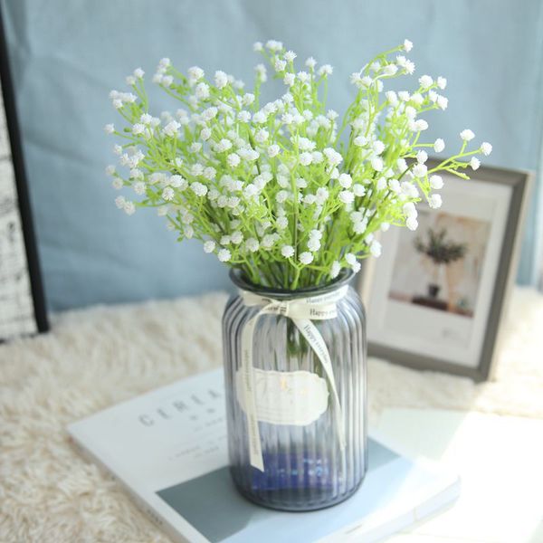 

20pcs/lot wedding bouquet gypsophila artificial flowers baby's breath plant wall wedding decoration home garden silk fake flower