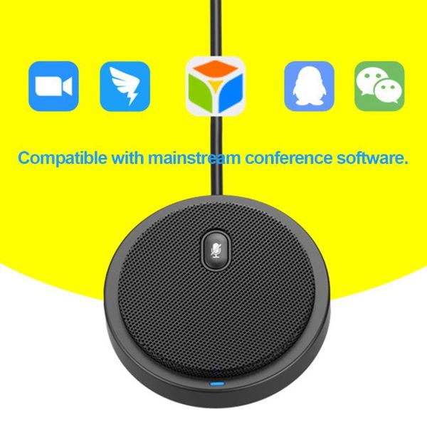 

50pcs usb omni-directional condenser microphone mic for meeting business conference computer video games live broadcast sound