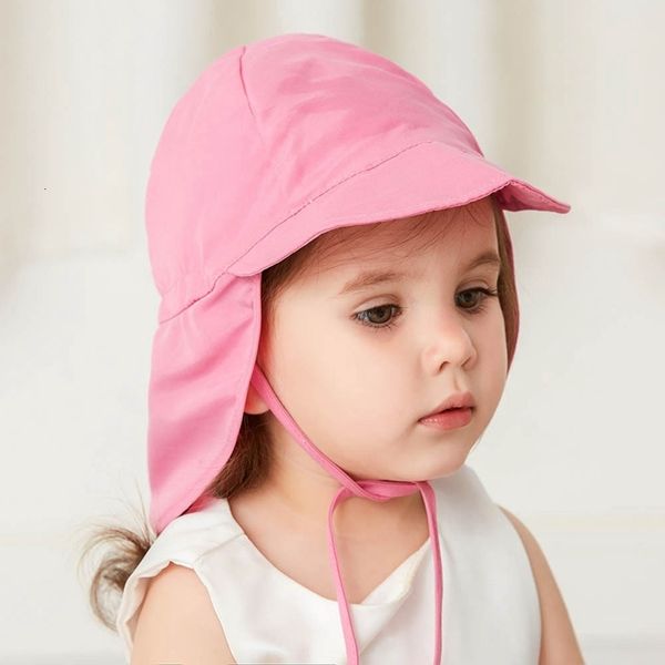 

summer outdoor sun kids baby breathable cotton bucket hat beach cap travel uv protection panama fashion girls visors q29y, Blue;gray