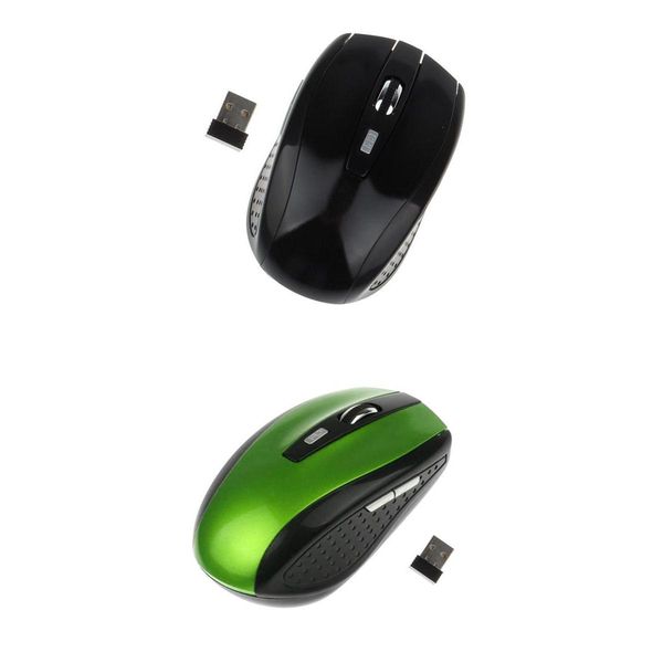 

2packs 2.4ghz wireless optical mouse usb 2.0 receiver 6button 1800dpi for pc