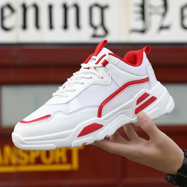 

cool colorful male sneakers special design thick bottom casual shoes for men strap splice platform footwear damping youth shoe, Black