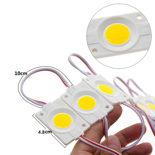 Led Module 12V COB Luz Publicidade Design Sinal Backlight Loja Bandeira Rosa Amarelo Azul Verde impermeável IP65 Branco Vermelho