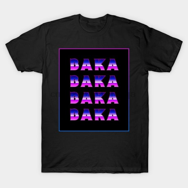 

men short sleeve tshirt retro 80s baka otaku weeaboo anime design anime t shirt women t-shirt
