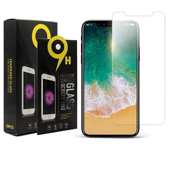 

screen protector for iphone 11 pro max xs max xr tempered glass for iphone 7 8 lg moto e6 protector film 0.33mm