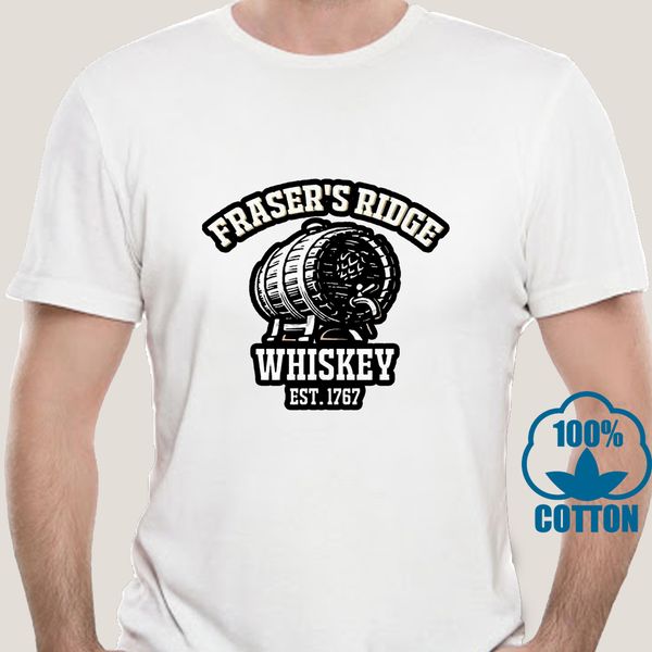 

2521a fraser ridge whiskey est. 1767 men t-shirt black cotton s-6xl