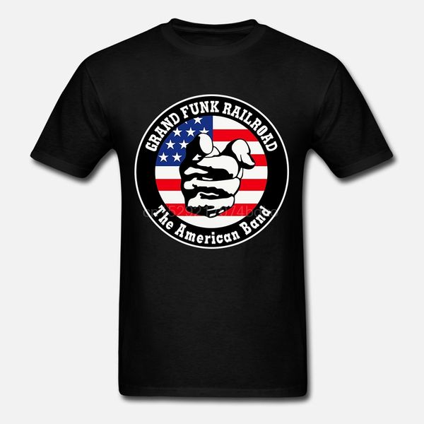 

men t shirt grand funk railroad american rock short sleeve funny t-shirt novelty tshirt women