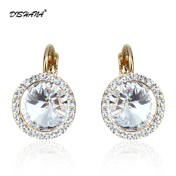 

new purple crystal dangle earring fashion jewelry elegant austrian rhinestones woman's fashion drop earrings friends e0073 200923, Silver