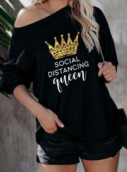 

2020 womens designer tshirt spring autumn long sleeve crew neck letter print tees fashion casual female clothing, White