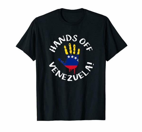 

2019 cool hands off venezuela black t- shirt s-6xl tee