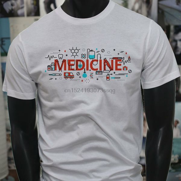 

medicine medical professor student teacher meds mens white t-shirt