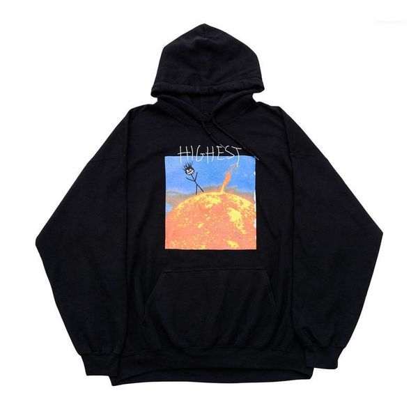 

style teenagers pullover hip hop mens designer hoodies fashion rapper style long sleeve solid hooded sweatshirts casual street, Black
