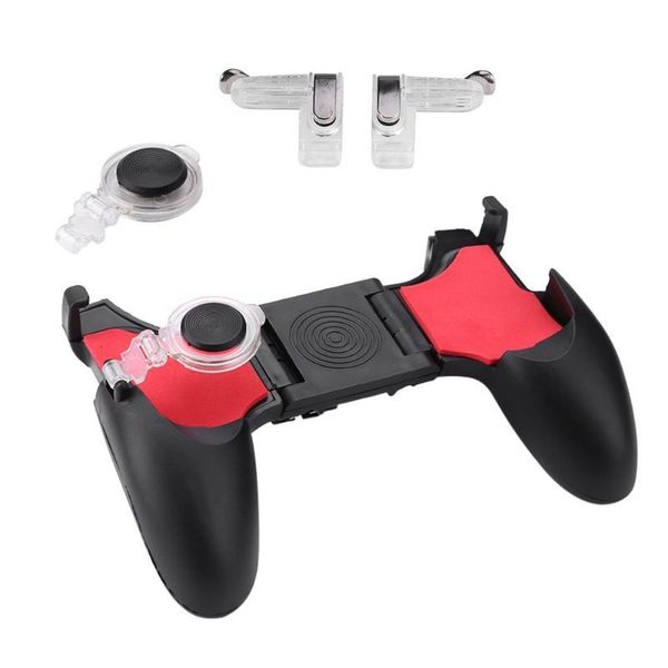 

5 in 1 pubg moible controller gamepad fire l1 r1 triggers pugb mobile game pad grip l1r1 joystick for android phone