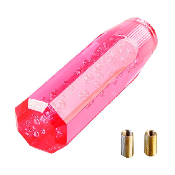 

20cm manual car octagon crystal bubble drift shift knob m12x1.25mm