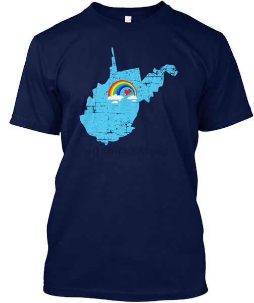 

men t shirt west virginia pride rainbow heart lgbt women t-shirt
