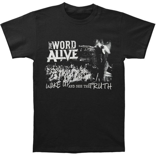 

alive текстового мужские wake up футболка black rockabilia с коротким рукавом майка мужская мода с коротким рукавом топ майка мода
