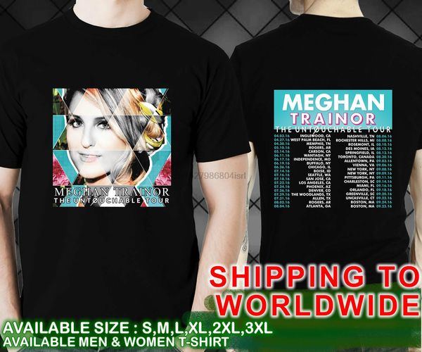 

meghan trainor the untouchable tour dates 2016 black t shirt