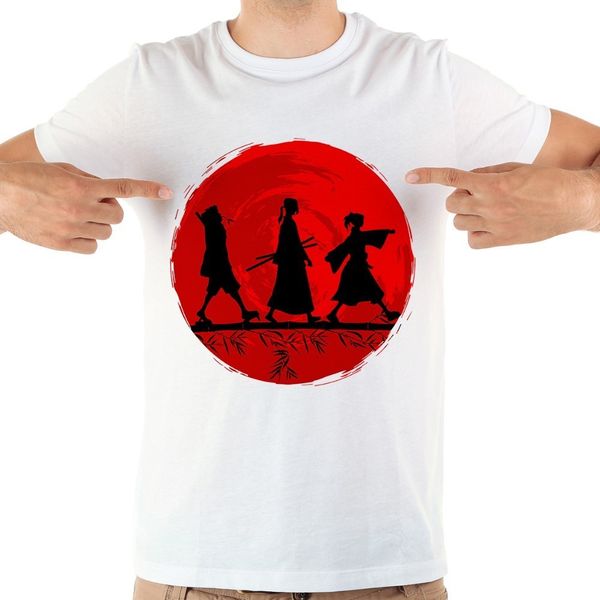 

japan anime sunset samurai champloo funny t shirt homme jollypeach brand new white casual short sleeve tshirt men