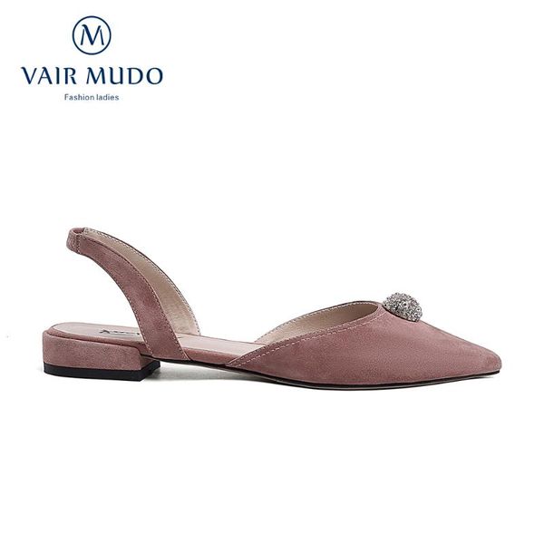 

vair mudo women pumps shoes fashion shoes women low heels kid suede casual fashion ladies elegant shoe blackd29, Black