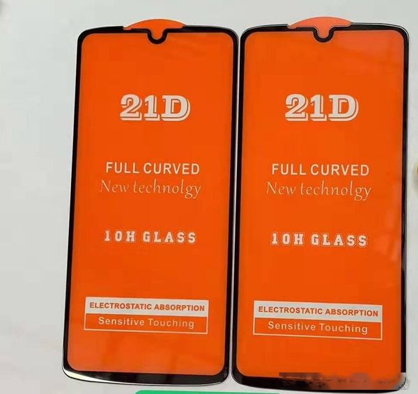 

full cover 9d 21d tempered glass screen protector ab glue for motorola moto e6 e6 plus e6s one zoom one vision action p50 800pcs no retail