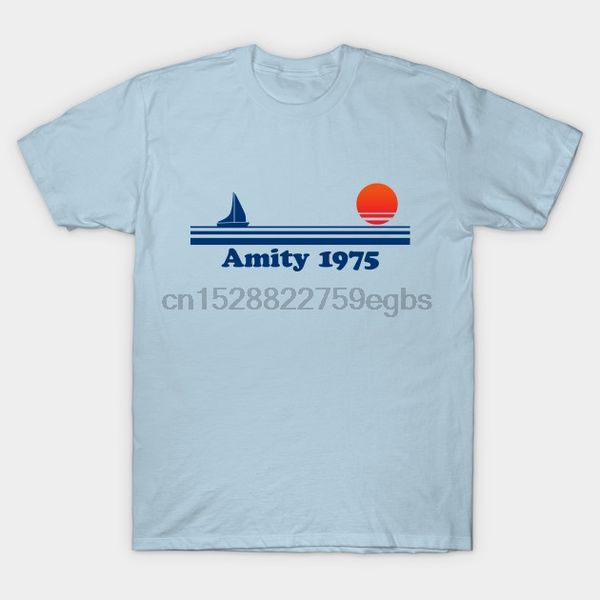 

мужчины тенниски amity 1975 челюсть t рубашка женской футболки тройников сверху