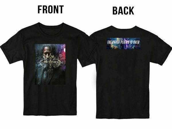 

new john wick 3 parabellum 2019 movie t shirt s-3xl men front back hipster tees summer mens t shirt