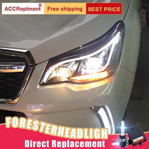 

2pcs led headlights for forester 2014-2020 led car lights angel eyes xenon hid kit fog lights daytime running