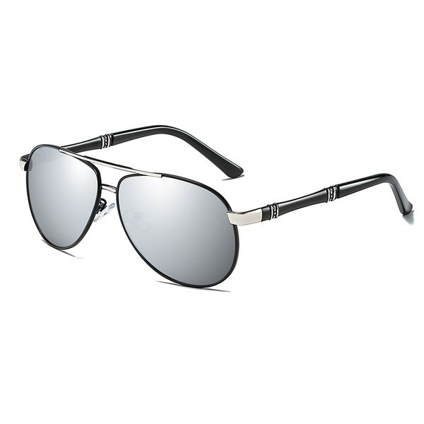 

brand desing 2020 fashion polarized classic pilot shape style men sungalsses alloy frame 1003 uv400 protection eyewear, White;black