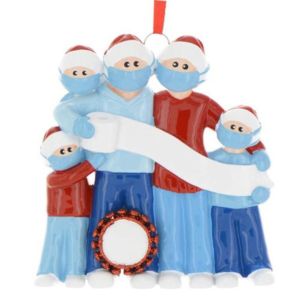 

санта-клаус маски рождественская елка diy смола подвески семья 3/4/5/6 snowman face mask вручать игрушки xmas party декоры подарки f91302