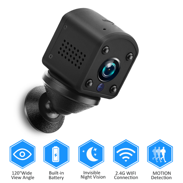 

mini wireless wifi ip camera 1080p 2.0mp security remote monitor small cam night vision motion detection 64g tf card record