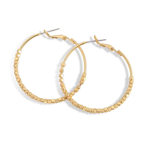 

women's earrings square metal earrings simple temperament wild, Golden;silver