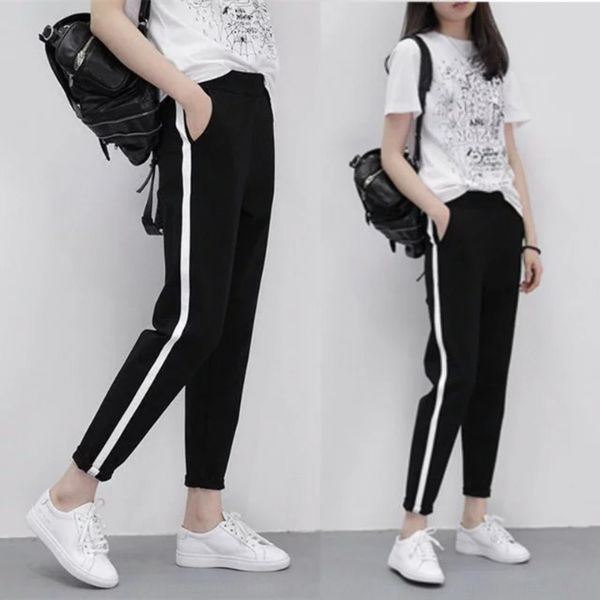 

student korean style trendy new autumn leggings loose all-match sports casual tight pants tight pantsharem pants czrpg, Blue