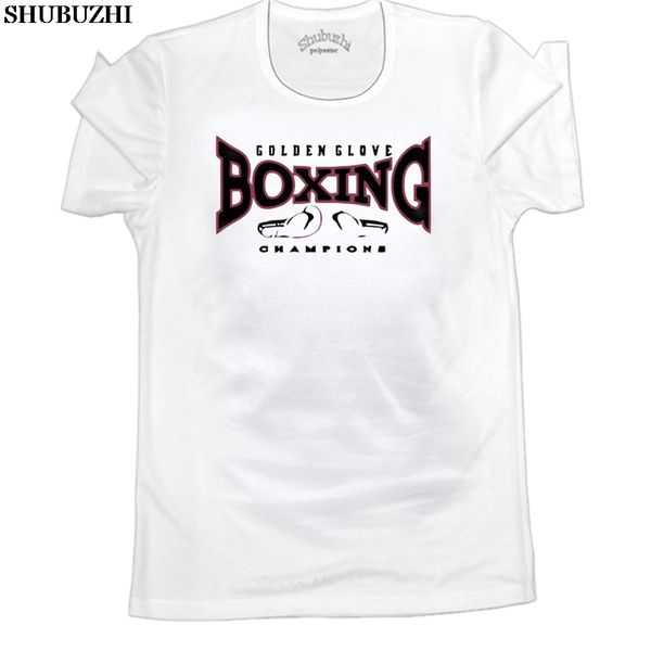 

t-shirt boxer golden glove champions boxe fight maglietta maglia uomo man gloves mens summer o-neck