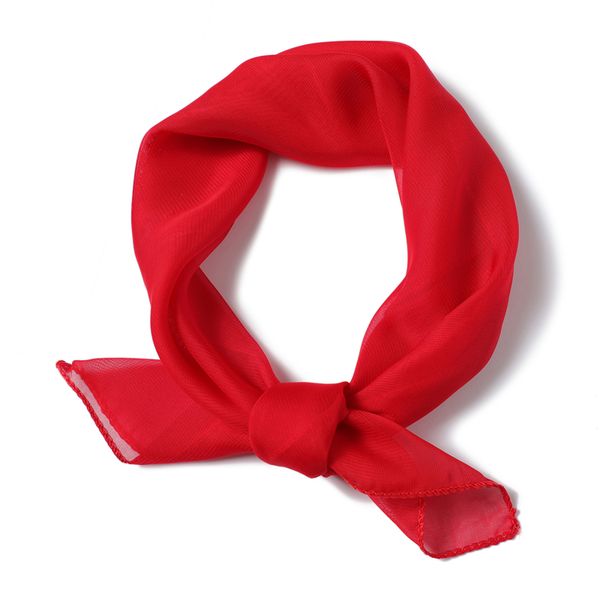 

new solid chiffon bag scarf lady hair bandana fashion female shawl head wraps for women square scarves design foulard kerchief, Blue;gray