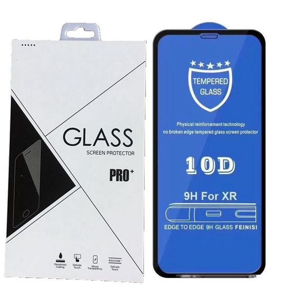 

full cover 10d large curve drop glue tempered glass screen protector for iphone 11 pro 11 pro max xr xs xs max 6 7 8 plus 600ps in retail pa