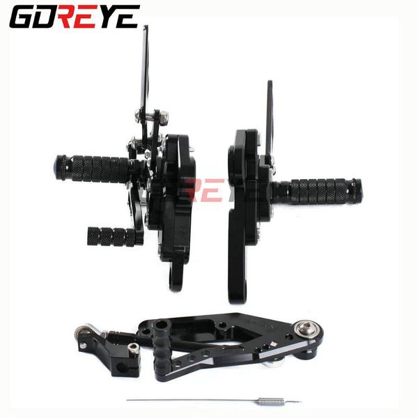 

cnc aluminum rearset rear set adjustable foot peg rearsets footrest for xsr900 xsr 900 mt 09 mt-09 mt09 2020-2020