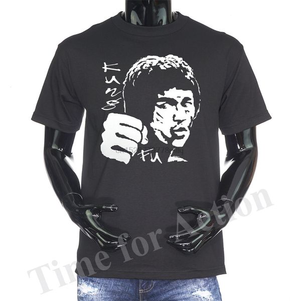 

bruce lee kung fu martial art karate mens t-shirt