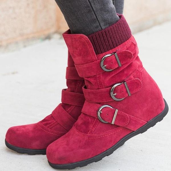 

doratasia круглый toe пряжка zipper обувь casual ежедневно офис winter boots женщины классический теплый твердотопливные snowboots, Black