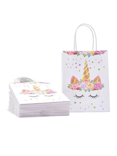 

wholesale cute unicorn gift paper bags gift wrapping accessories