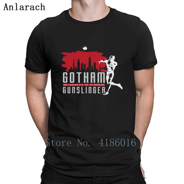 

matt mcgloin gotham gunslinger тенниска графический spring design с коротким рукавом уникальные s-4xl письмо смешной shirt