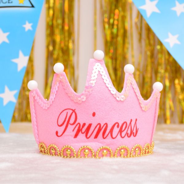 

crown cap children's party year-old decoration princess prince cake led luminous luminous cake glowing crown cap rj3nf