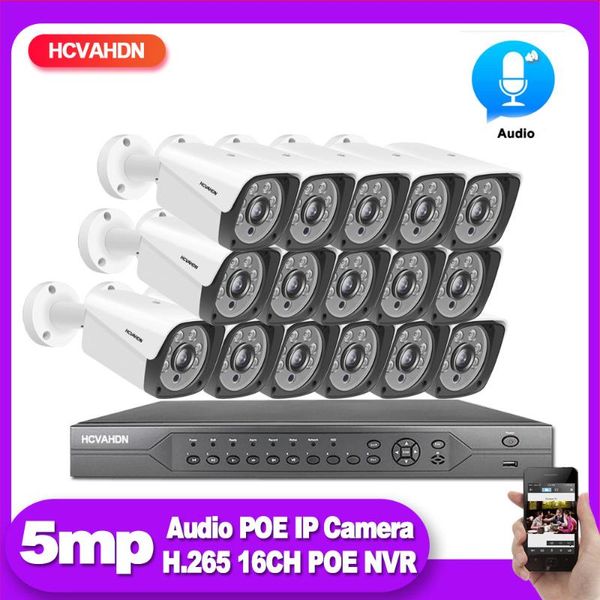 

poe cctv camera security system kit 4k 16ch nvr video surveillance ip cameras outdoor hd 5mp monitoring camera system set 8ch