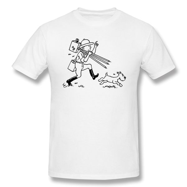 

поле exploration t-shirt мужчины печать basic tee shirt забавный дизайн приключения тинтина streetwear печати homme бесплатная доставка