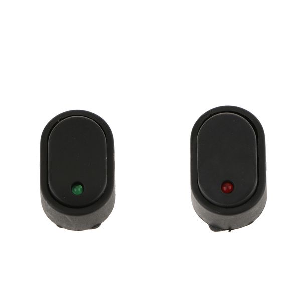 

2 pieces 12v 30a car rocker round toggle led switch modification red & green