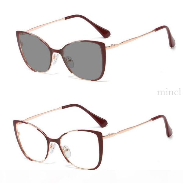 

new retro metal cat glasses ladies sun pchromic women's sunglasses brand women glasses frame uv400 with box nx, Black