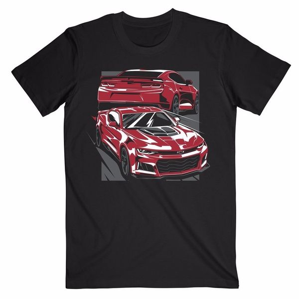 

2019 summer chevy camaro zl1 t-shirt american muscle 100% cotton for man shirts