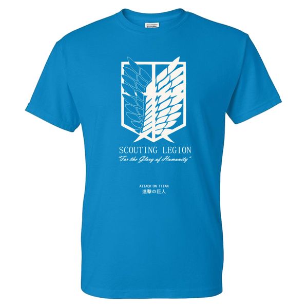 

men summer anime wings of liberty logo pattern print short sleeve straight t shirt shirt o-neck short sleeve tshirt cotton shirt